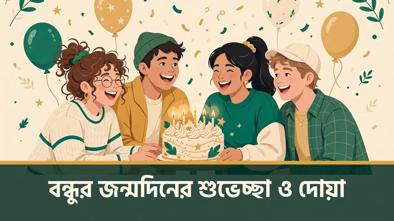 বন্ধুর জন্মদিনের শুভেচ্ছা ও দোয়া
