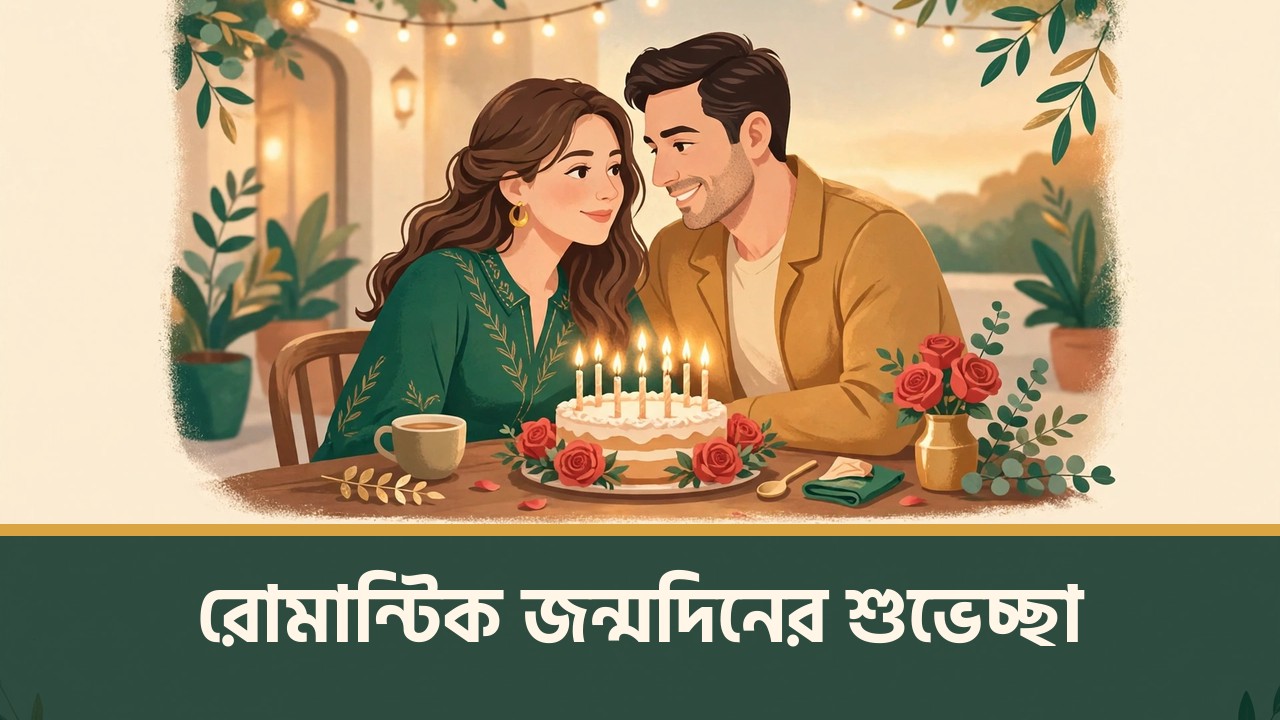 রোমান্টিক জন্মদিনের শুভেচ্ছা