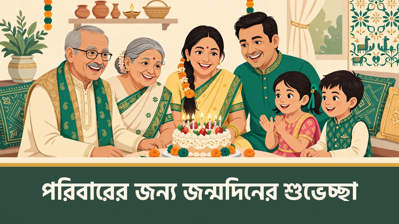 পরিবারের জন্য জন্মদিনের শুভেচ্ছা