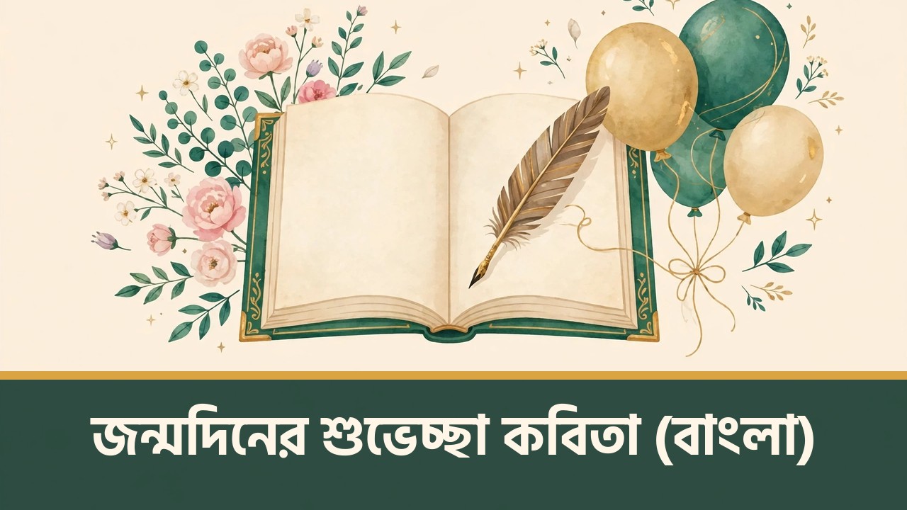 জন্মদিনের শুভেচ্ছা কবিতা (বাংলা)